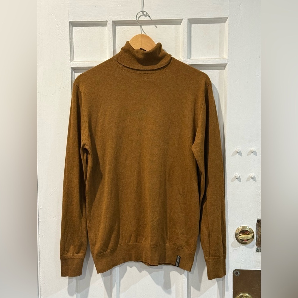 Men's Brown Turtleneck Sweater